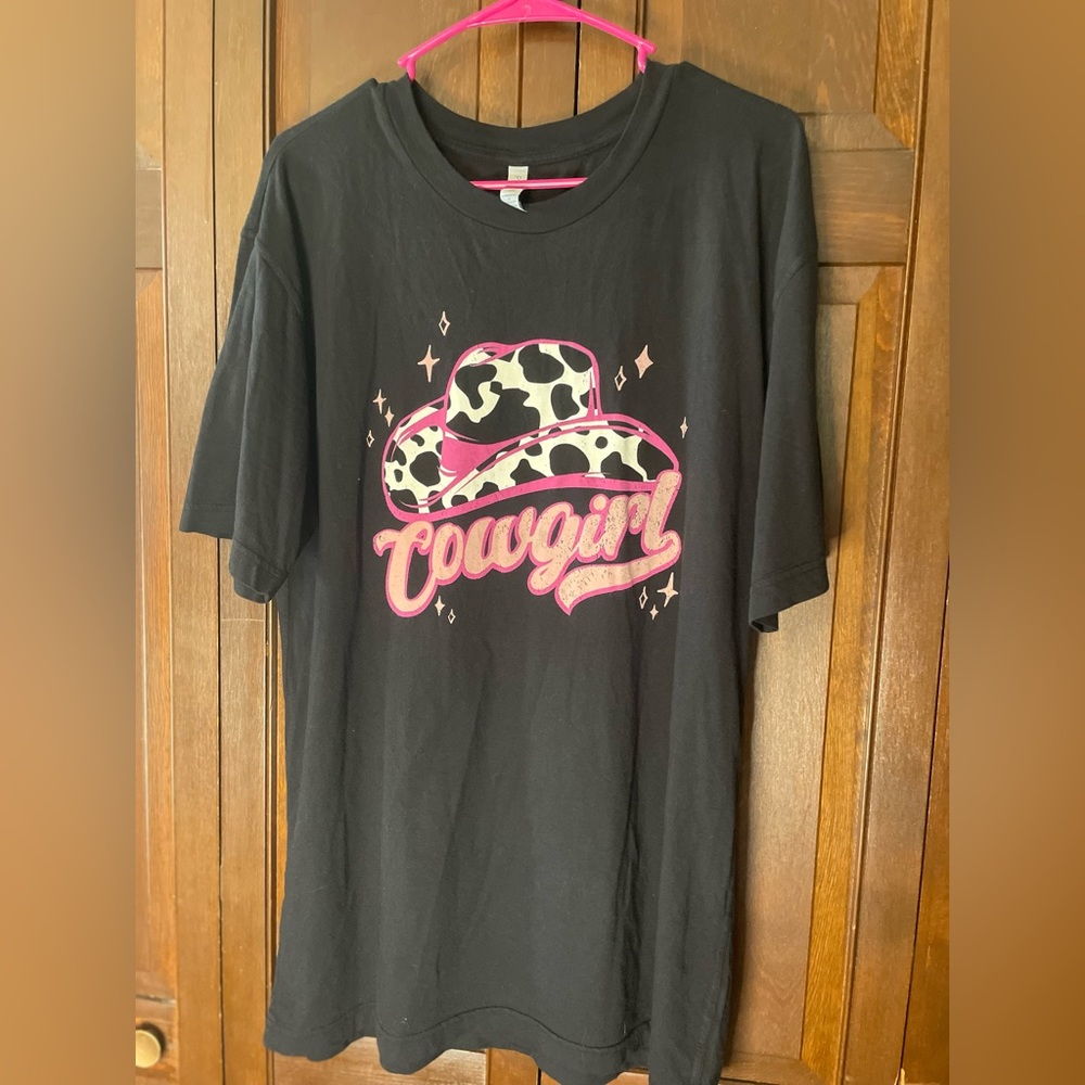 Boutique, COWGIRL T-Shirt Dress/Tunic, Size Medium